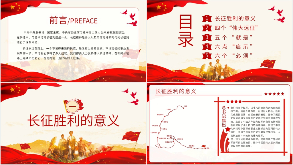 长征胜利的伟大意义PPT党课 长征胜利的伟大意义PPT党课