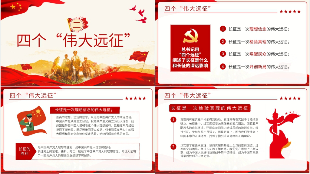 长征胜利的伟大意义PPT党课 长征胜利的伟大意义PPT党课