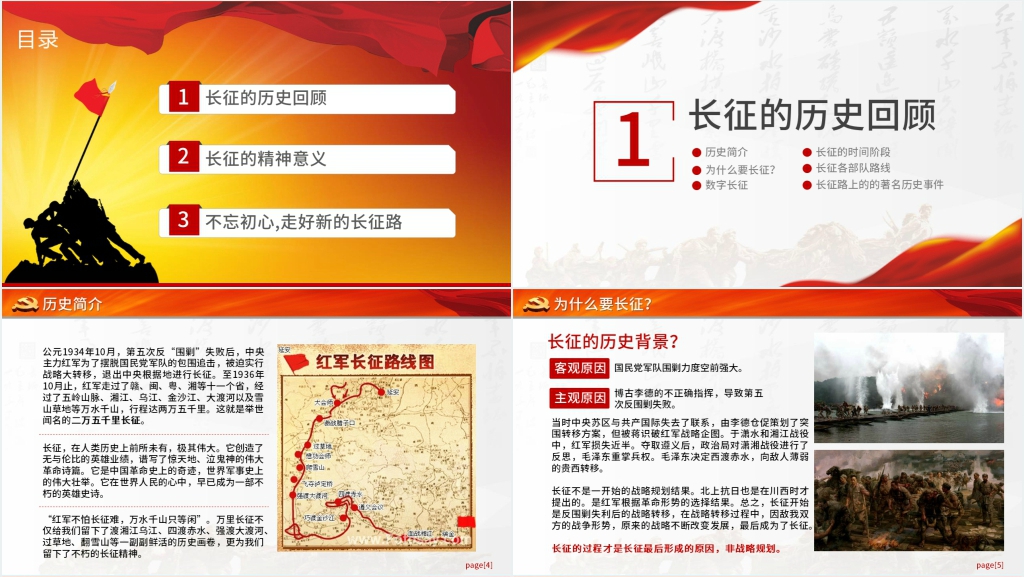 长征精神永放光芒纪念PPT党课 长征精神永放光芒纪念PPT党课