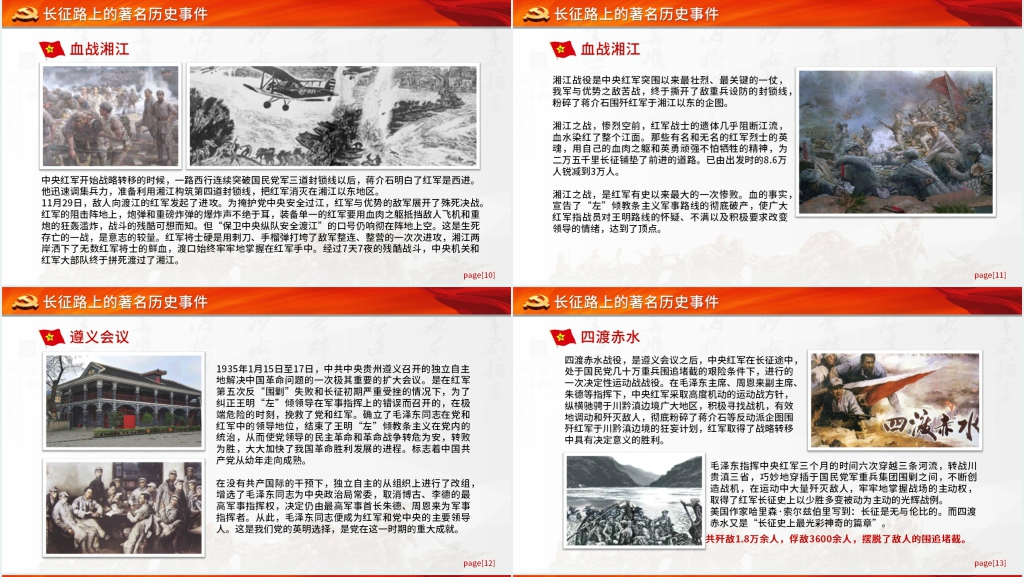 长征精神永放光芒纪念PPT党课 长征精神永放光芒纪念PPT党课