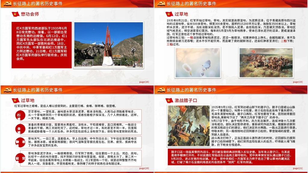 长征精神永放光芒纪念PPT党课 长征精神永放光芒纪念PPT党课