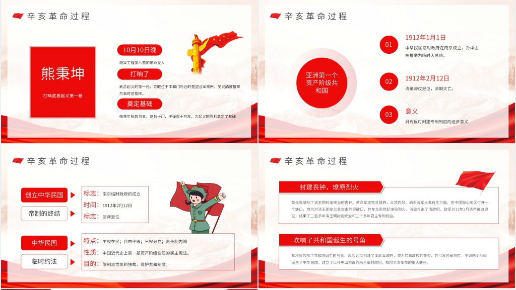 辛亥革命纪念日活动PPT党课 辛亥革命纪念日活动PPT党课