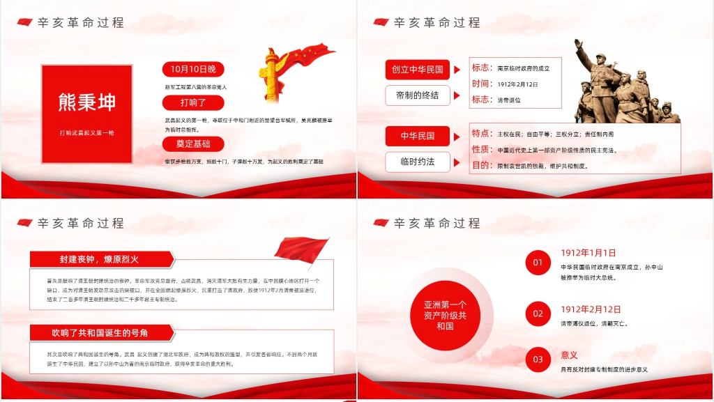 辛亥革命周年历史知识学习教育PPT课件 辛亥革命周年历史知识学习教育PPT课件