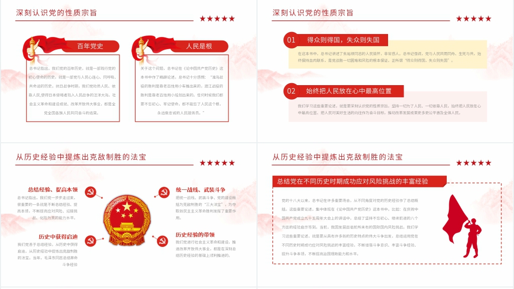 论中国共产党党史学习教育PPT党课 论中国共产党党史学习教育PPT党课