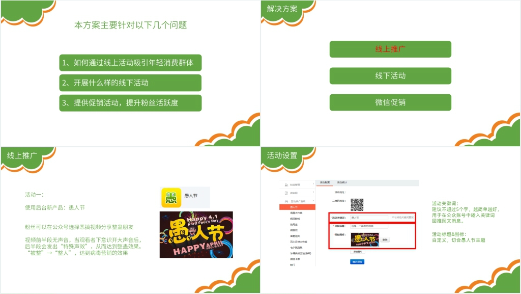 微信公众号愚人节活动策划方案PPT范文 微信公众号愚人节活动策划方案PPT范文