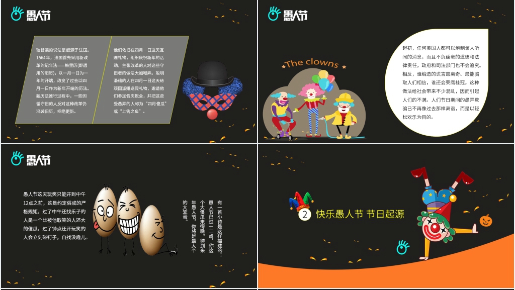 快乐愚人节活动介绍PPT模板 快乐愚人节活动介绍PPT模板