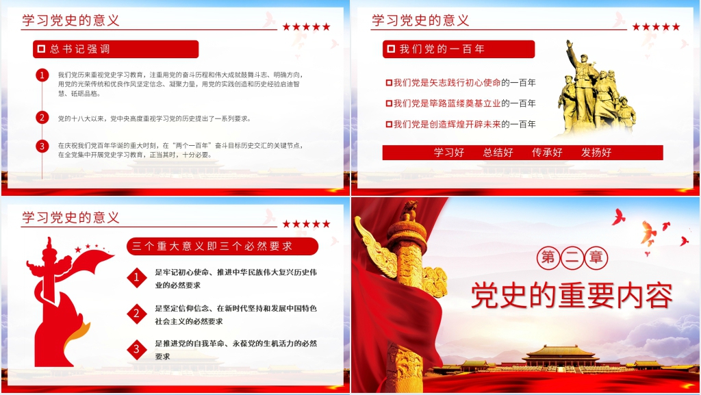 党史教育学习动员大会精神PPT党课 党史教育学习动员大会精神PPT党课