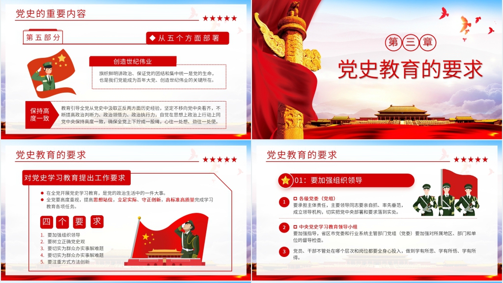 党史教育学习动员大会精神PPT党课 党史教育学习动员大会精神PPT党课