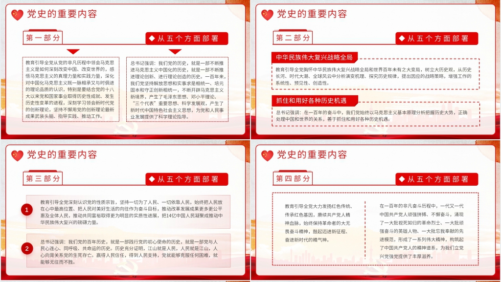 党史学习教育党员大会PPT党课 党史学习教育党员大会PPT党课
