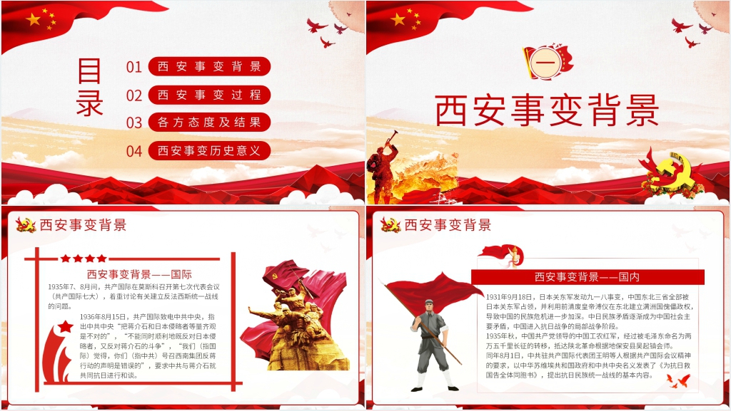 西安事变纪念日主题教育PPT课件 西安事变纪念日主题教育PPT课件
