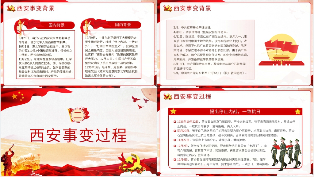 西安事变纪念日主题教育PPT课件 西安事变纪念日主题教育PPT课件