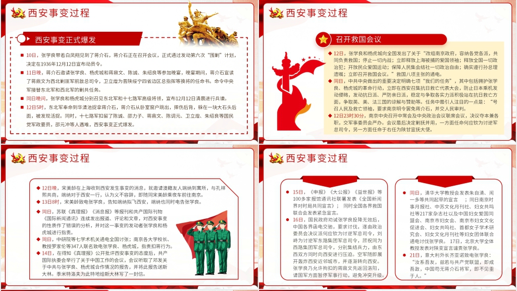 西安事变纪念日主题教育PPT课件 西安事变纪念日主题教育PPT课件
