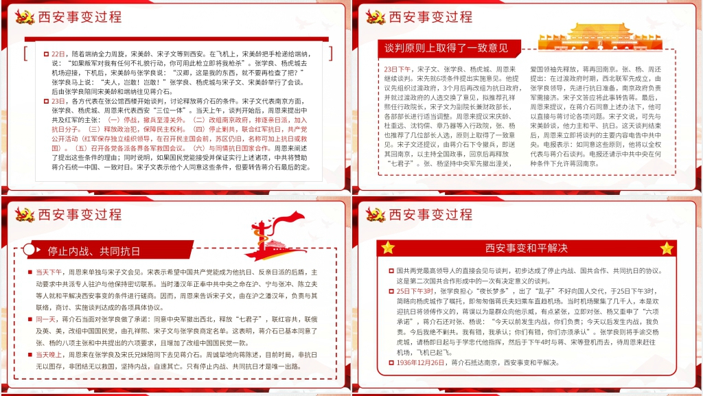 西安事变纪念日主题教育PPT课件 西安事变纪念日主题教育PPT课件