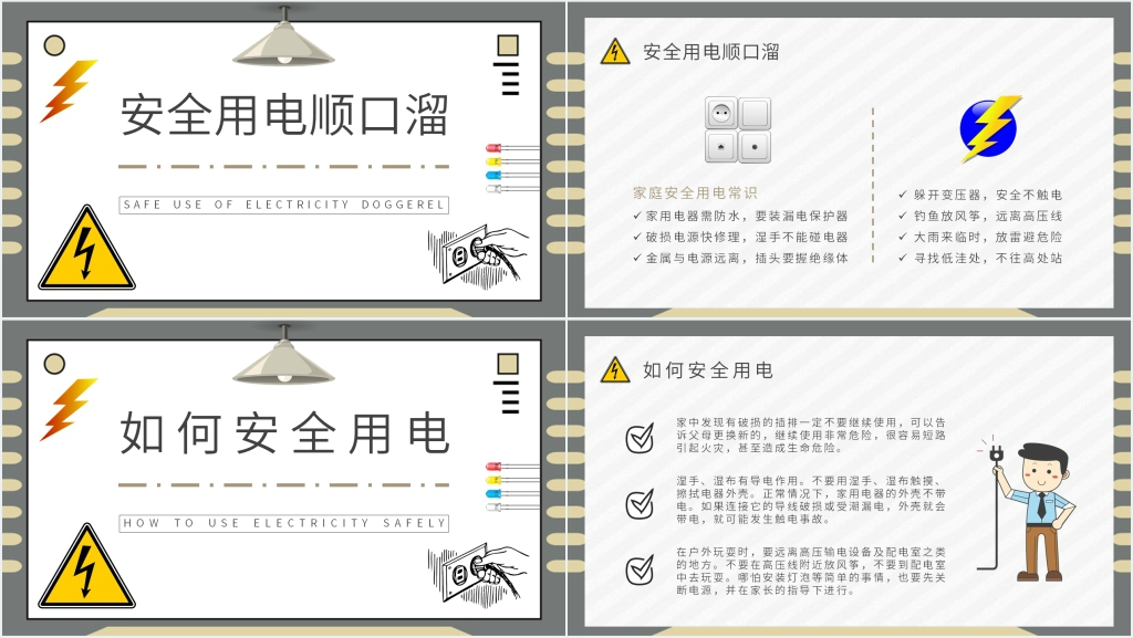 家庭用电气安全小常识PPT课件