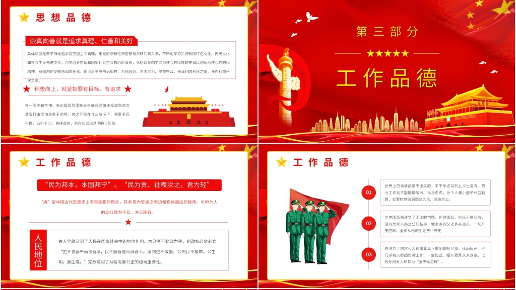 党员干部立四德党建党风党政宣传教育PPT党课 党员干部立四德党建党风党政宣传教育PPT党课