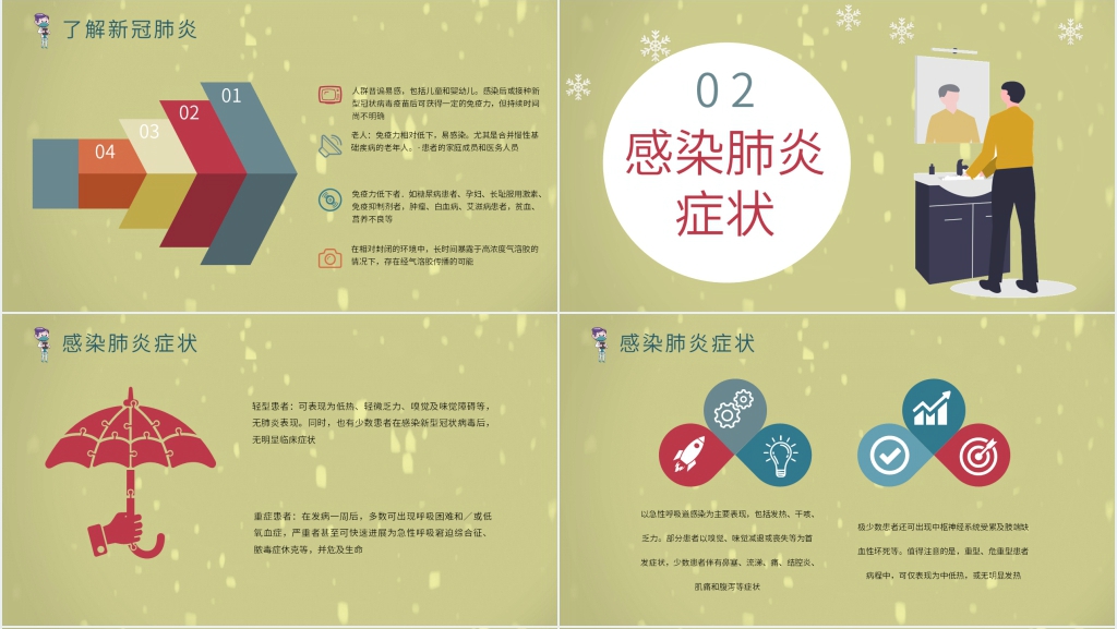 简洁学校疫情防控知识宣传PPT模板 简洁学校疫情防控知识宣传PPT模板