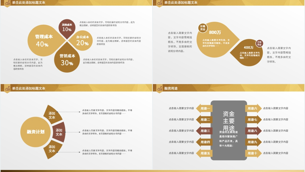 金融理财公司融资计划书PPT模板 金融理财公司融资计划书PPT模板