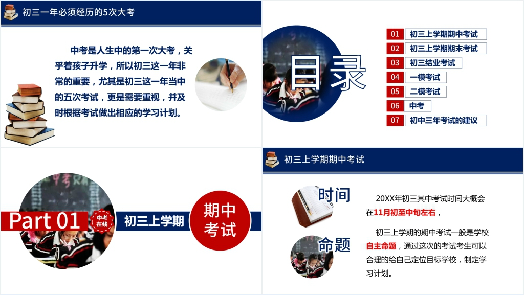 初三中考指南主题班会PPT课件 初三中考指南主题班会PPT课件