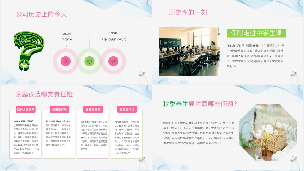 保险公司早会实例PPT模板 保险公司早会实例PPT模板