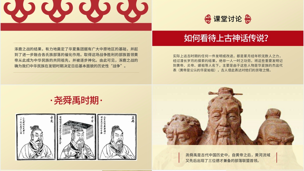 初一七年级历史课文华夏之祖PPT课件