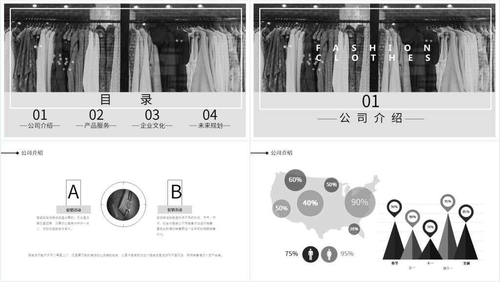 服装设计公司企业文化PPT模板 服装设计公司企业文化PPT模板
