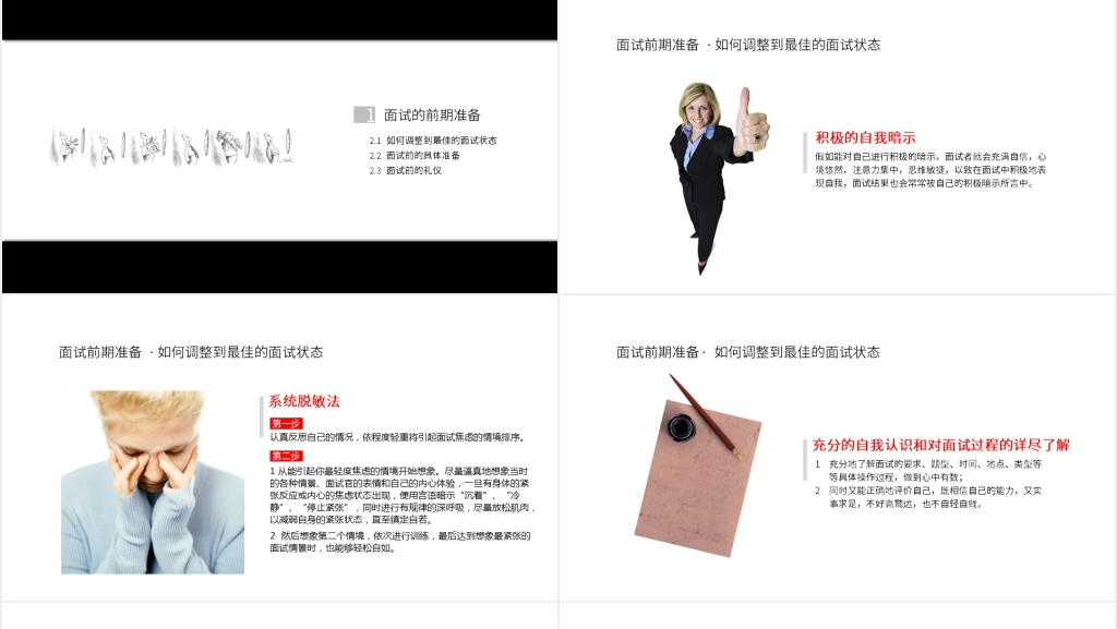 面试前中后的技巧PPT课件