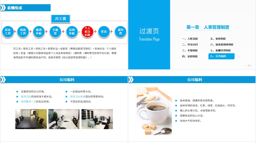 新入职员工宣传手册PPT模板