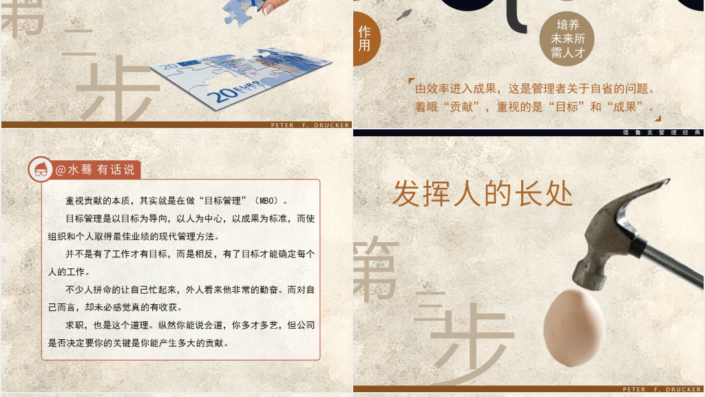 卓越的成效管理者德鲁克PPT下载