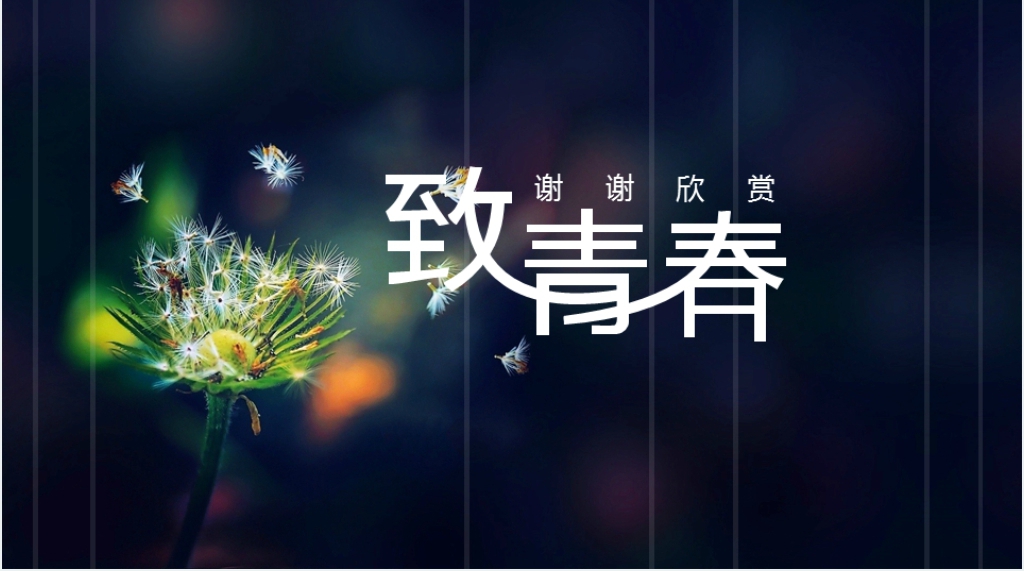 致我们终将逝去的青春毕业季PPT模板 致我们终将逝去的青春毕业季PPT模板