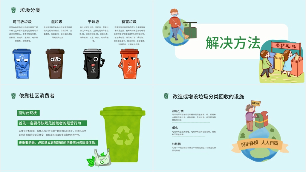 中学生校园垃圾分类PPT课件 中学生校园垃圾分类PPT课件