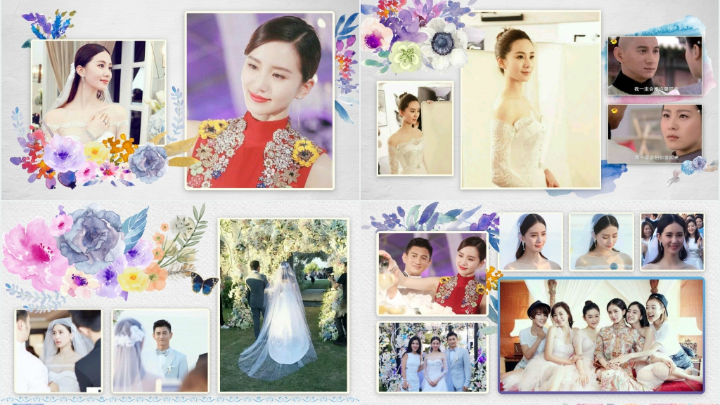 婚纱照片播放大屏幕PPT模板 婚纱照片播放大屏幕PPT模板