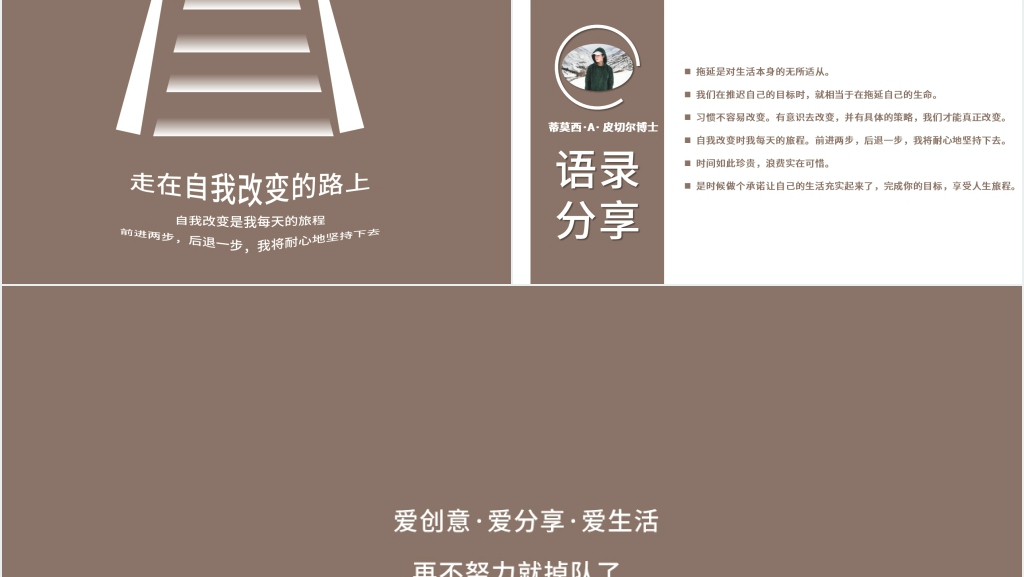 战胜拖延症阅读笔记PPT形式模板 战胜拖延症阅读笔记PPT形式模板