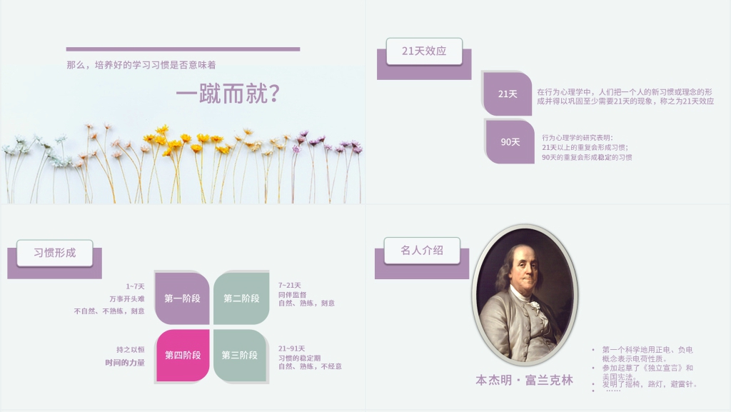 如何培养学生的良好学习习惯PPT模板 如何培养学生的良好学习习惯PPT模板