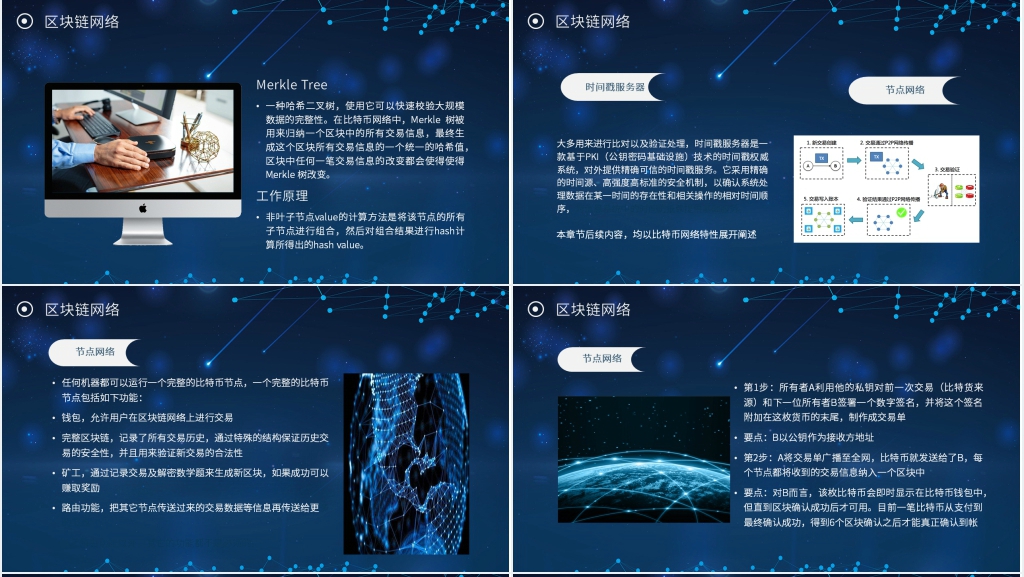 区块链市场发展介绍PPT模板 区块链市场发展介绍PPT模板