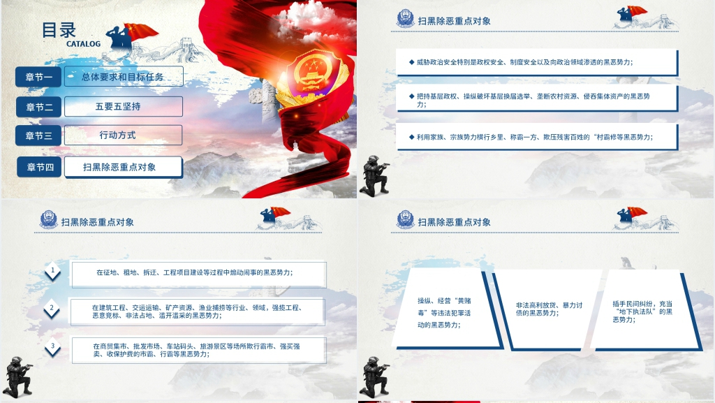 亮剑行动扫黑除恶PPT党课 亮剑行动扫黑除恶PPT党课
