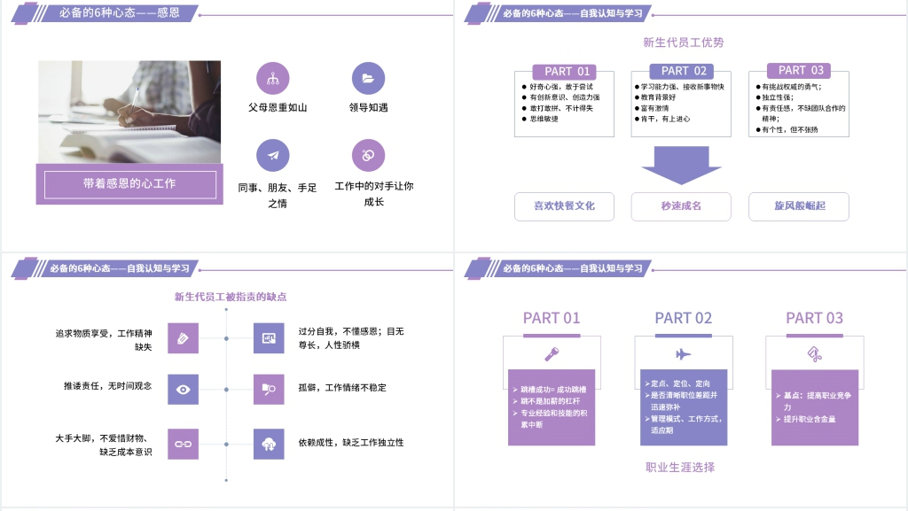 简约企业新员工入职培训通用版PPT模板 简约企业新员工入职培训通用版PPT模板