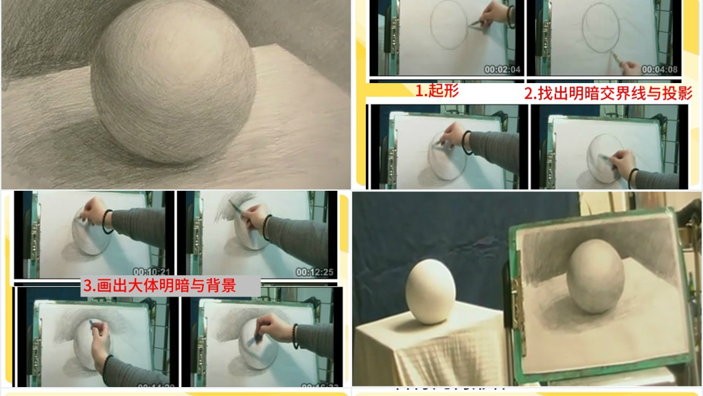 专业素描基础教学课程PPT模板 专业素描基础教学课程PPT模板