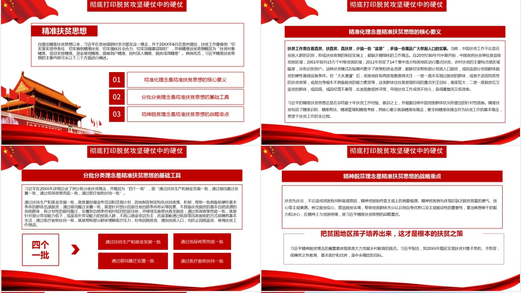 精准扶贫共建小康PPT党课 精准扶贫共建小康PPT党课