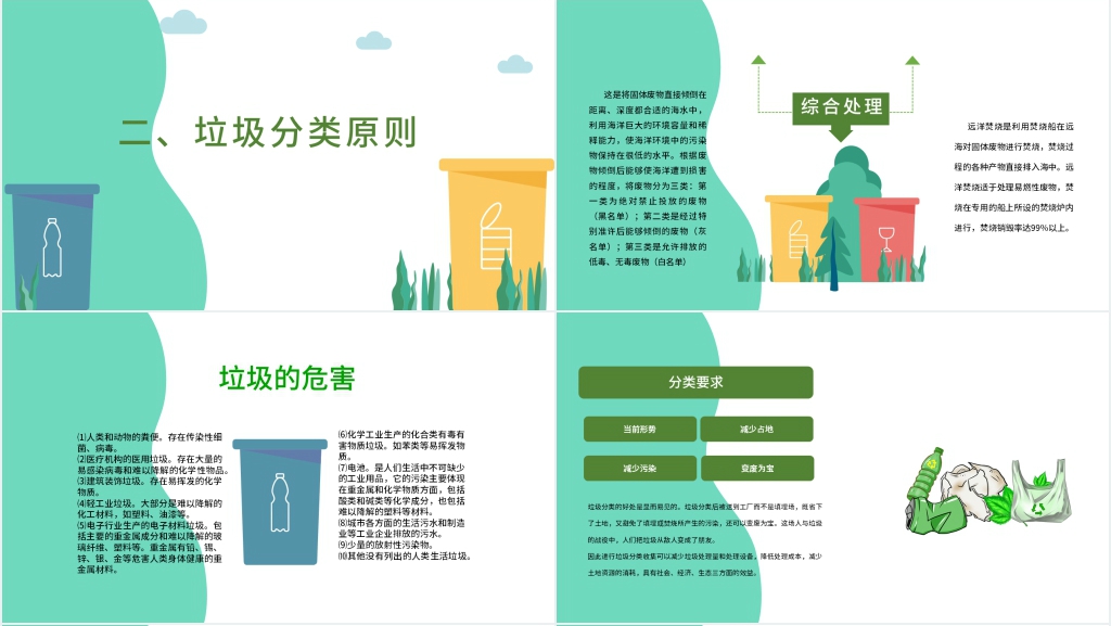 宣传垃圾分类从我做起PPT模板 宣传垃圾分类从我做起PPT模板