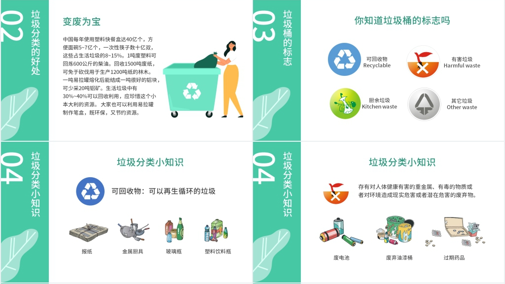 我会归类垃圾分类PPT课件 我会归类垃圾分类PPT课件