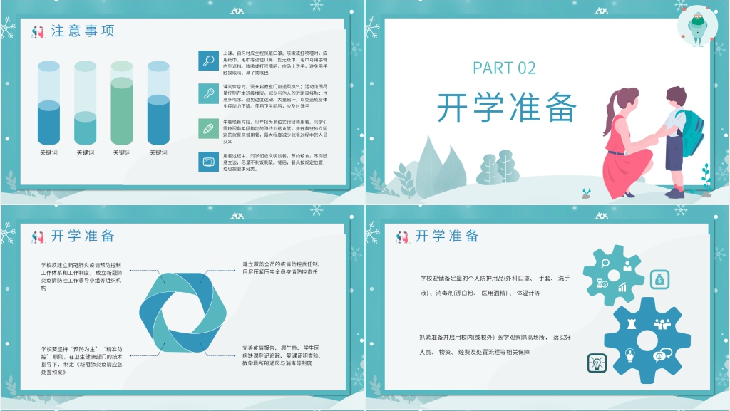 卡通风小学开学前的疫情防控措施PPT课件 卡通风小学开学前的疫情防控措施PPT课件