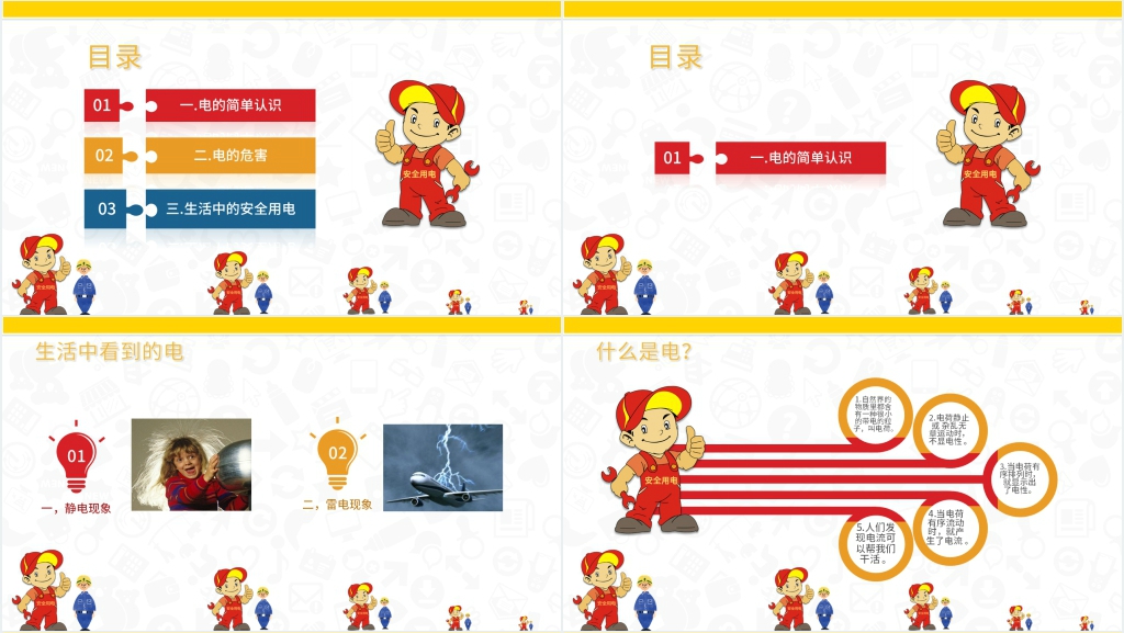 用电安全主题班会设计模板