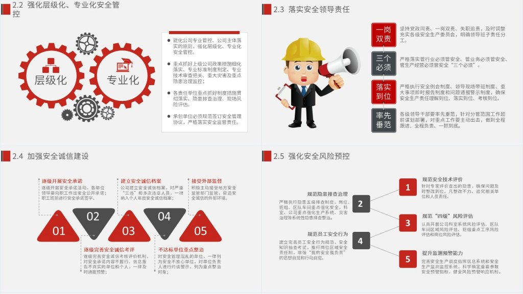 2023企业安全生产工作思路汇报PPT模板 2023企业安全生产工作思路汇报PPT模板