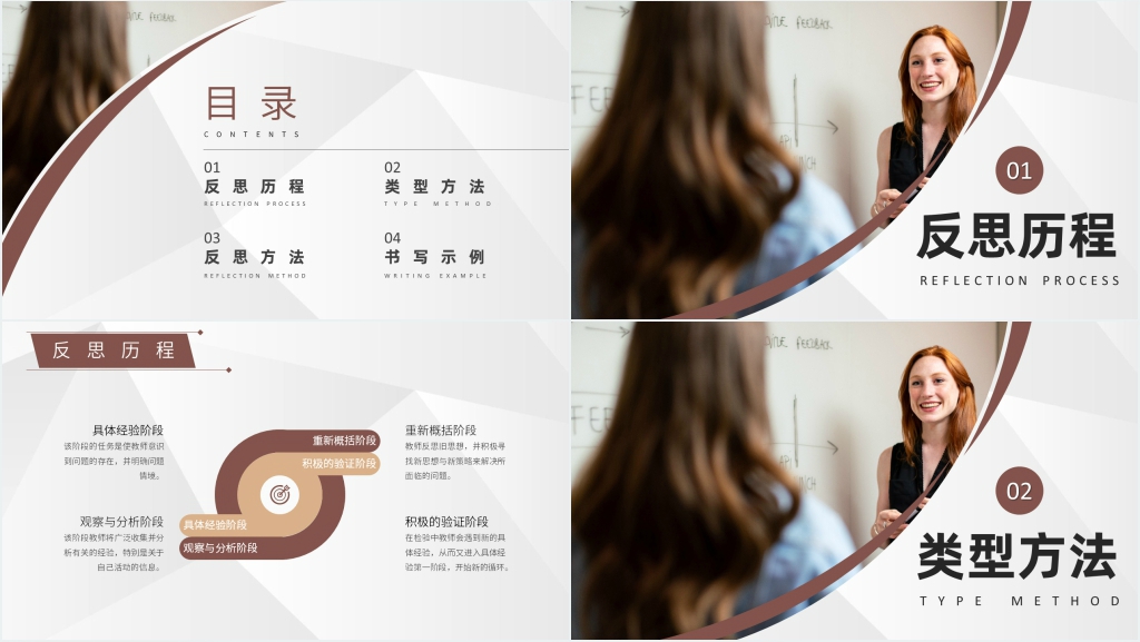专科教师期末教学反思PPT模板 专科教师期末教学反思PPT模板