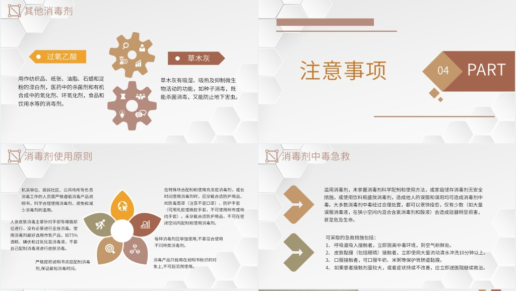 简洁日常消毒知识培训PPT模板 简洁日常消毒知识培训PPT模板