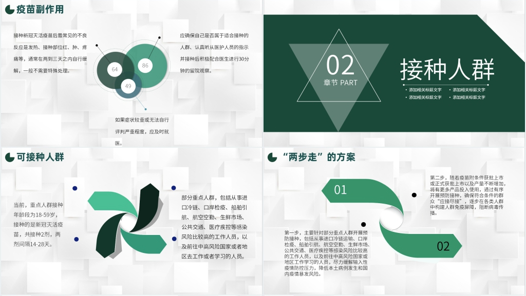 简约新冠疫苗介绍PPT模板 简约新冠疫苗介绍PPT模板