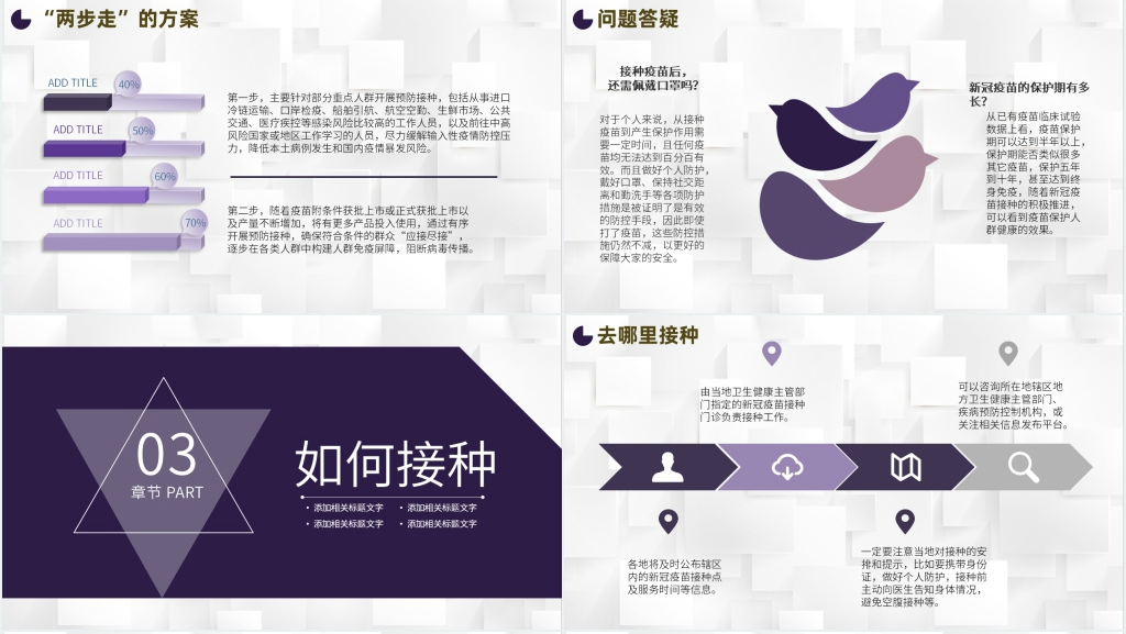 简约新冠疫苗讲解PPT模板 简约新冠疫苗讲解PPT模板