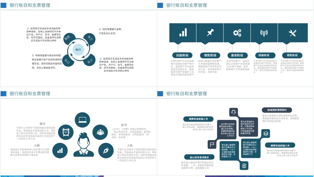 财务部出纳年工作总结PPT模板 财务部出纳年工作总结PPT模板