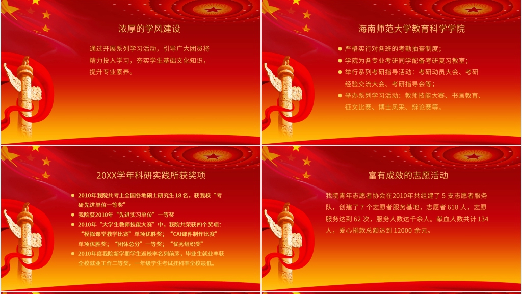 教育科学院共青团工作总结PPT范文 教育科学院共青团工作总结PPT范文