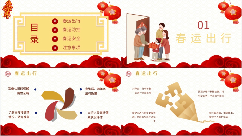 春运期间出行安全指南PPT模板 春运期间出行安全指南PPT模板